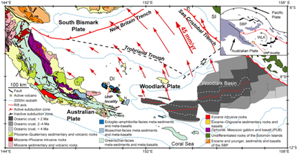 tectonic and geologic map